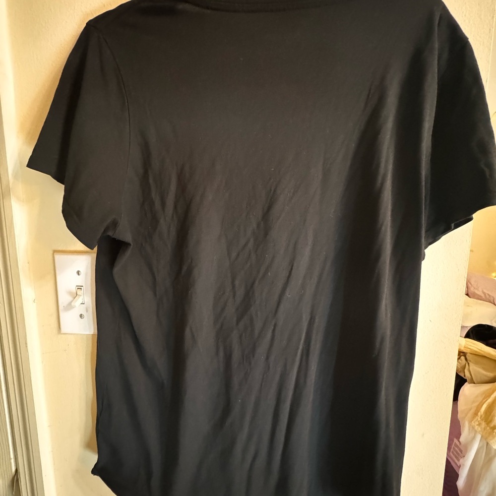 Quince Black Cotton-Modal Blend Top - Picture 3 of 3